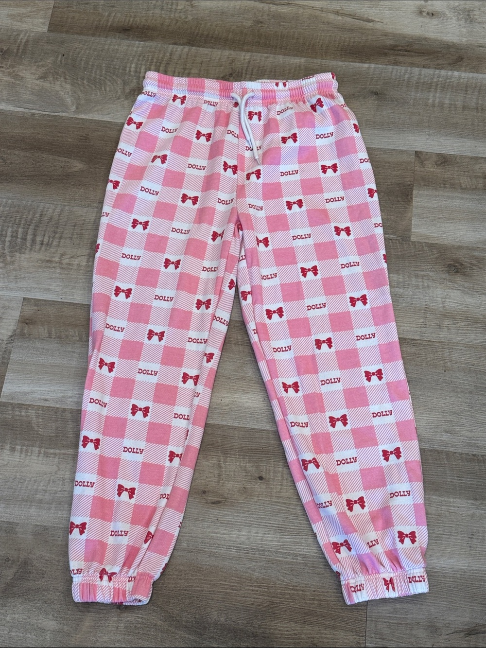 Dolly Parton Checkers & Bows Pajama Pants Sweatpants Joggers for Women